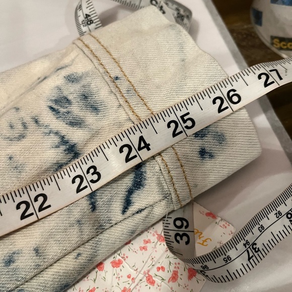 NWT Free People size M Rumors denim jacket in Tie Dye - Picture 12 of 12